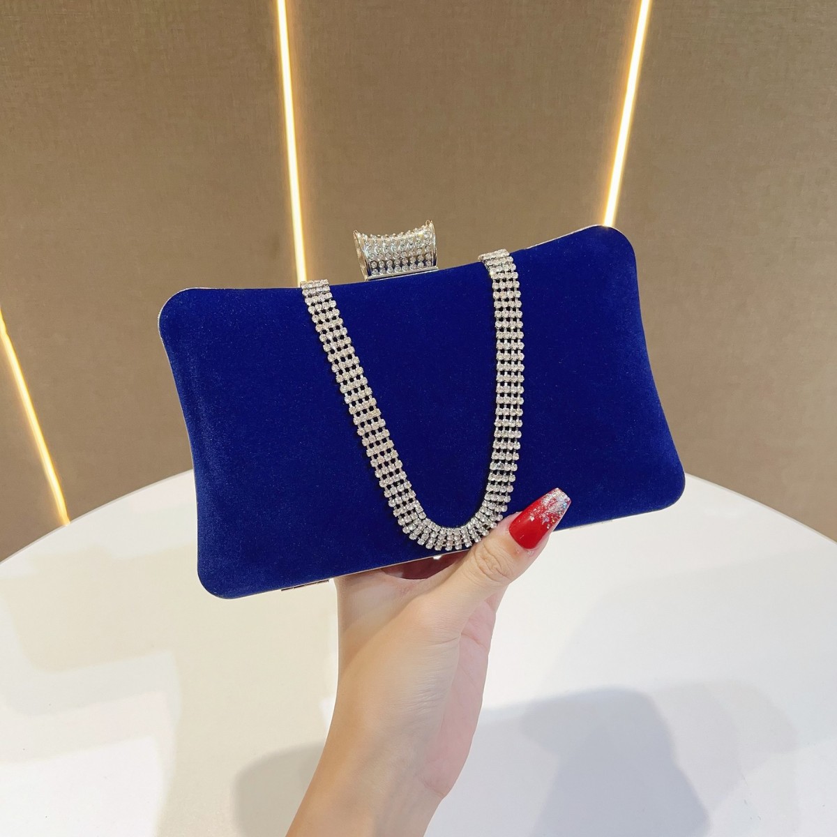 Tassel Fringe Trim - 2025 حقيبة مأدبة مخملية للنساء الماس