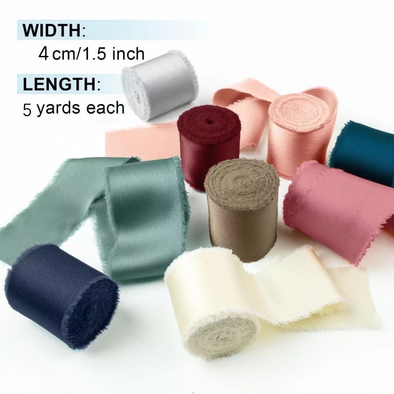 شريط حرير ساتان 3 لفات على بكر - مراجعة Organza Ribbon Spool وسعره